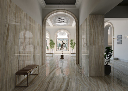 Ониче зелёный светлый лаппатированный обрезной 60x119,5x0,9