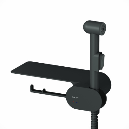 Смеситель, монтируемый в стену с гигиеническим душем и полкой F0202622 Like Смеситель, монтируемый в стену с гигиеническим душем и полкой F0202622 Like