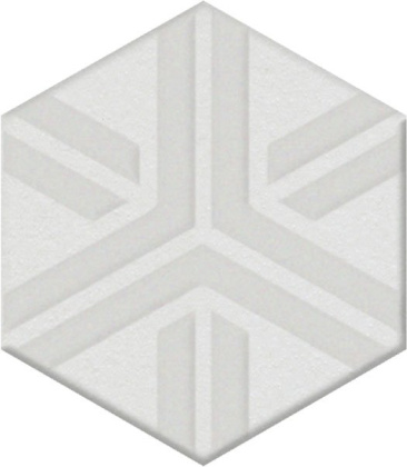 Декор OS\A241\63000 Агуста белый 5,2см*6см*6,9мм (1уп/26шт/8,112м2) матовый, шт