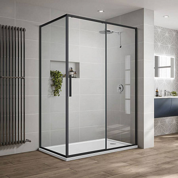Душевой уголок Slim-U VSR-2SU9012CLB, 1200*900, м.черный, стекло прозрачное Душевой уголок Slim-U VSR-2SU9012CLB, 1200*900, м.черный, стекло прозрачное