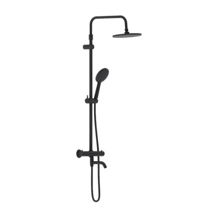 977810300 Jupiter душевая система со смесителем ТМС, ванна/душ, чёрный