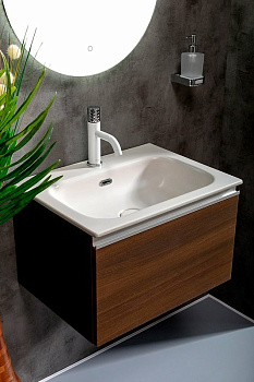 Тумба без раковины Vallessi 60*46см DARK OAK, 1 полка 837-060-D Boheme