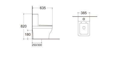 Унитаз Компакт Акватек Амадео AQ2914-00