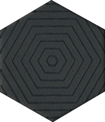 Декор OS\B241\63001 Агуста чёрный 5,2см*6см*6,9мм (1уп/26шт) матовый, шт.