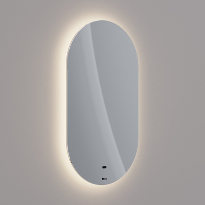 Зеркало Lemark OLSA 45х80см овальное с интерьерной подсветкой