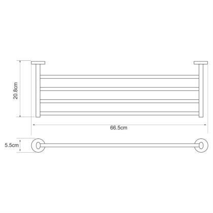Rhein K-6211 Полка для полотенец Rhein K-6211 Полка для полотенец