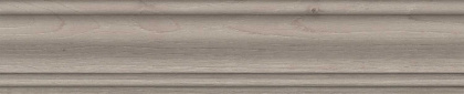 Плинтус Тровазо серый матовый 39,8x8x1,55