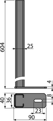 Удлиненные ноги для скрытых систем инсталляции