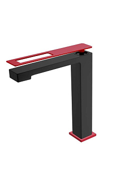 Смеситель для раковины Boheme Q Black-Red Смеситель для раковины Boheme Q Black-Red