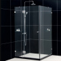 Душевой уголок RGW HO-44, 01064490-11, 90 х 100 x 195 см, дверь распашная, стекло прозрачное, хром