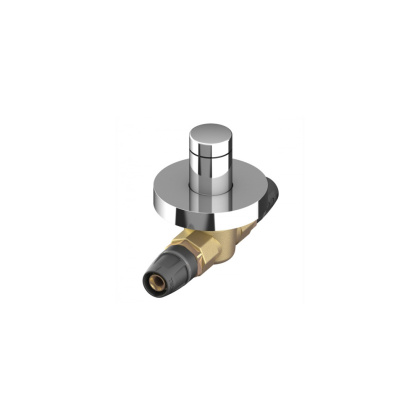 Шаровый кран скрытого монтажа 20 с колпачком