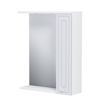 M41MPR0601WG Palace One, зеркало, частично зеркальный шкаф, правый, 60 см, с подсветкой, Белый M41MPR0601WG Palace One, зеркало, частично зеркальный шкаф, правый, 60 см, с подсветкой, Белый