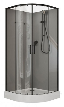 Душевая кабина Aquanet Passion EVO R black 90x90 набор 2