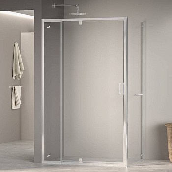 Душевой уголок 100*100*195 RGW PA-078-1 (PA-008 + Z-060-2) Квадрат/Хром/Прозрачное/6 мм (Easy)