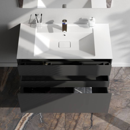 База под раковину подвесная, 60х100,8х49,2 см, серая, M50AFHX1003GM