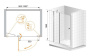 ELENA-W-B-12-100-C-Cr Душевая дверь