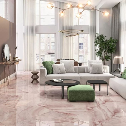 Ониче розовый светлый лаппатированный обрезной 60x119,5x0,9