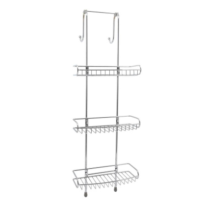 Комплект из держателей и 3-х навесных полок, 30х92,5х27 см, хром, K-141133