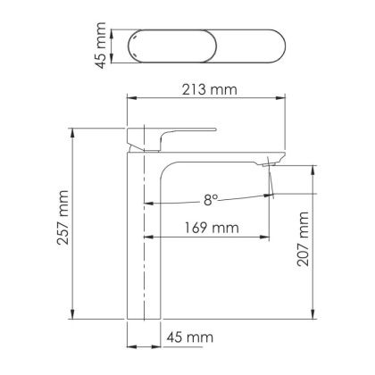 Dinkel 5803H Смеситель для раковины Wasserkraft Dinkel 5803H Смеситель для раковины Wasserkraft