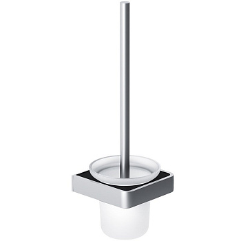 Стойка с туалетной щеткой Jupiter, 39х12х12,1 см, цвет черный с серебром, DA7733300