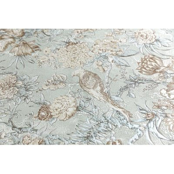 Обои виниловые Азулежу мотив, зеленый Обои виниловые Азулежу мотив, зеленый