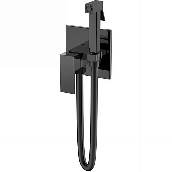 Смеситель гигиенический Qubic Shinny Gun Metal Смеситель гигиенический Qubic Shinny Gun Metal