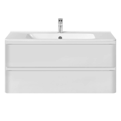 База под раковину Vico 1000 подвесная, 2 выкатных ящика soft close, G.White