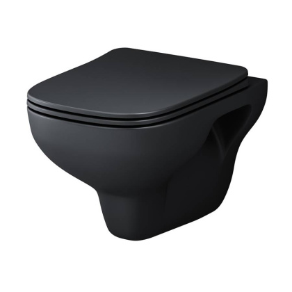 C85A1700MBSC X-Joy S Унитаз подвесной FlashClean с сиденьем микролифт, черн мат C85A1700MBSC X-Joy S Унитаз подвесной FlashClean с сиденьем микролифт, черн мат