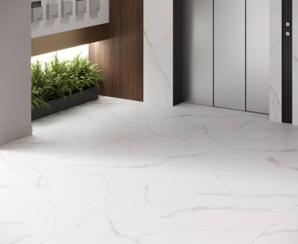 Statuario White PRO Керамогранит белый 80х80 матовый R10GR