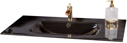 Столешница стекло 110см моноблок BLACK