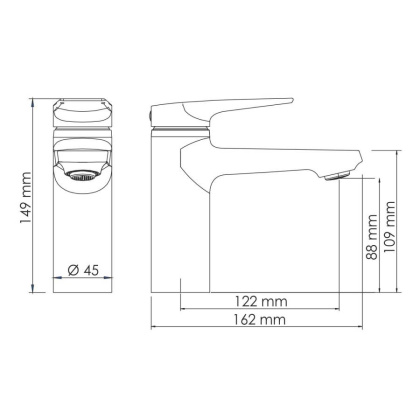 Aisch 5503 Смеситель для раковины Wasserkraft Aisch 5503 Смеситель для раковины Wasserkraft