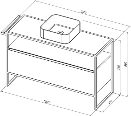 Тумба под раковину Allen Brau Priority 120 1.31004.AM антрацит матовый Тумба под раковину Allen Brau Priority 120 1.31004.AM антрацит матовый