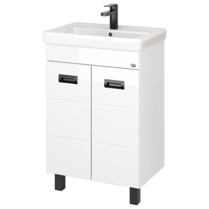 Тумба Onika Балтика-Квадро Black 55 напольная, белая (ум.Тигода 55) Тумба Onika Балтика-Квадро Black 55 напольная, белая (ум.Тигода 55)