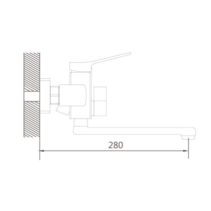 Смеситель для ванны Shevanik S99H S9902H