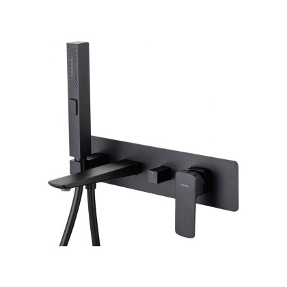 Смеситель для ванны с душем Allen Brau Infinity 5.21007-31 (с внутренней частью) черный матовый