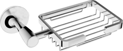 Мыльница решетка RUSH Balearic, 5х19х12 см, хром, BA39410