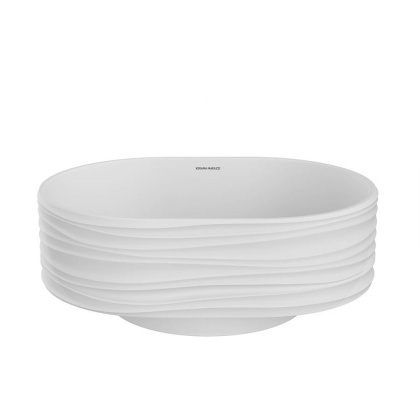 Раковина ARTBASIN Sabbia накладная 50, белая матовая SA.wb.50\WHT.M