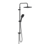940000300 Merkur душ.система: верх.душ 310*200 мм, ручн.душ 3 ф-ции 130*250 мм, штанга 1050-1450, черная