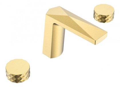 Смеситель врезной на 3отв. VENTURO золото, ручка DIAMOND Смеситель врезной на 3отв. VENTURO золото, ручка DIAMOND