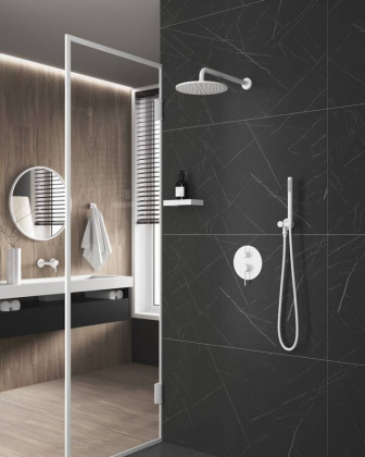 Душевая система Timo Saona SX-2369/16SM скрытого монтажа, белый матовый