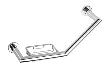 Поручень изогнутый с мыльницей