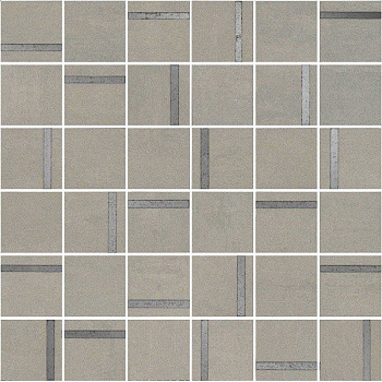 Декор Гварди 2 мозаичный серый светлый матовый обрезной 30x30x0,9