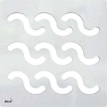 Дизайновая решетка 102×102 мм нержавеющая сталь