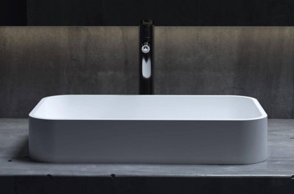 Раковина Salini CALLISTA 104 1101204SMRH S-Stone покраска по RAL снаружи, накладная, матовая Раковина Salini CALLISTA 104 1101204SMRH S-Stone покраска по RAL снаружи, накладная, матовая