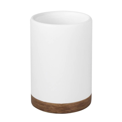 Стакан для зубных щеток Mindel, 7,4х10,9х7,4 см, белый, K-8828