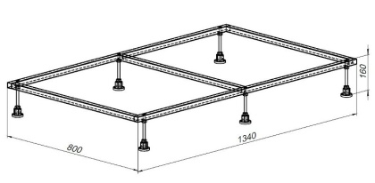 Каркас для поддона Allen Brau 140х90 8.00006