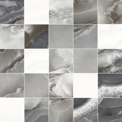 Mania Декор мозаичный серый MM34102 25х25 Mania Декор мозаичный серый MM34102 25х25