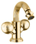 OLIMP-BS2-03/24-O Смеситель на биде с донным клапаном, золото, ручки золото