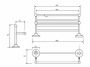 Полка для полотенец Bemeta Retro chrom 144302092 Хром