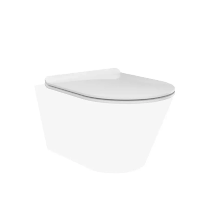 Сиденье PLAZA Modern для подвесного унитаза, белое глянцевое